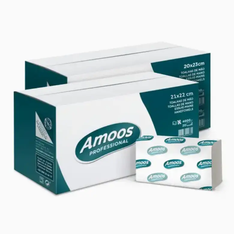 Amoos Professional Zig Zag paberkäterätikud, 150 lehte