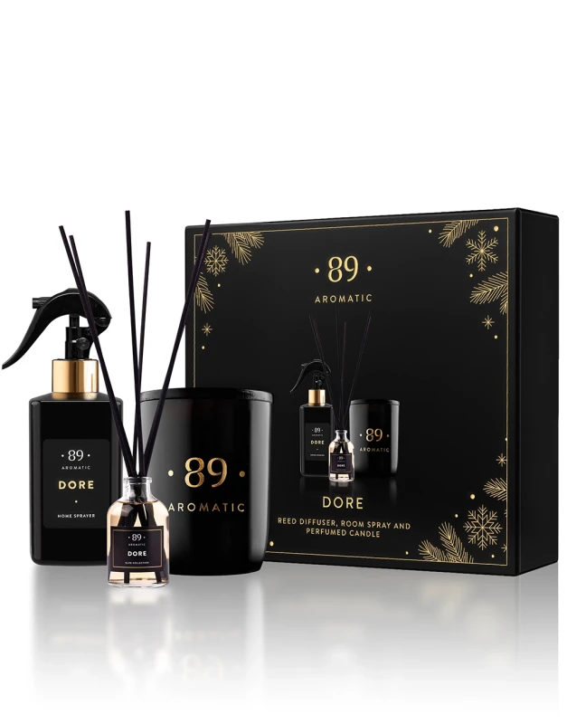Aromatic •89• kodulõhnakomplekt – lõhnapulgad, sprei ja küünal