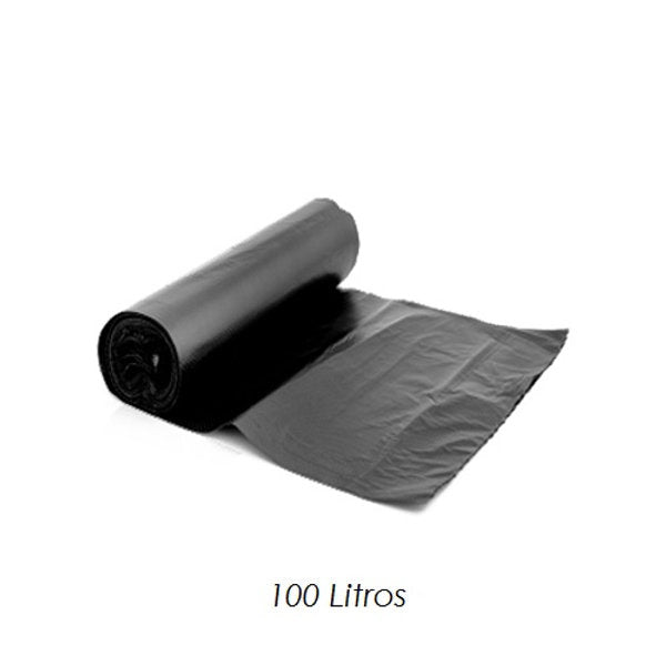 Mustad prügikotid 100 l, 10 tk rullis